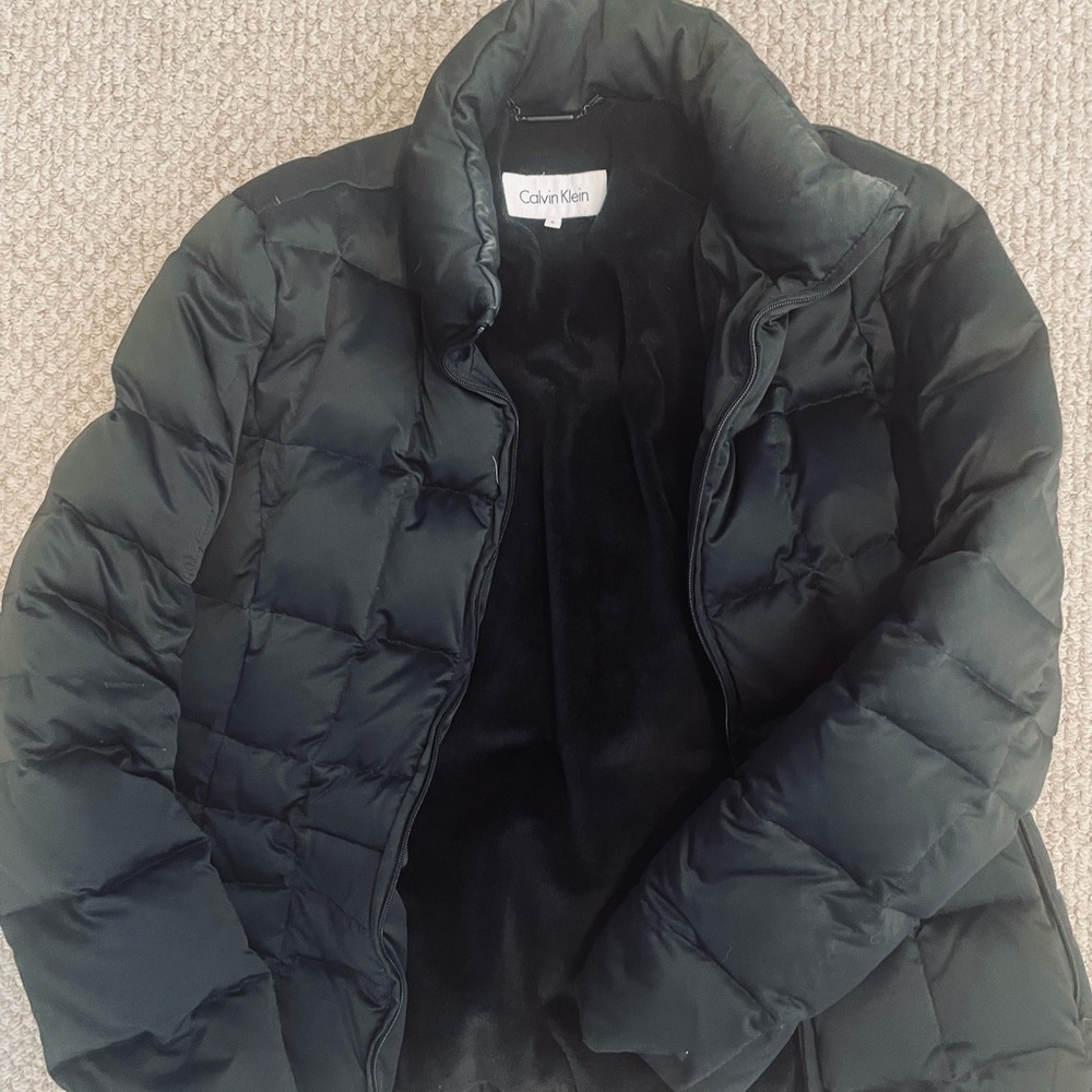 Calvin Klein black puffer jacket size small